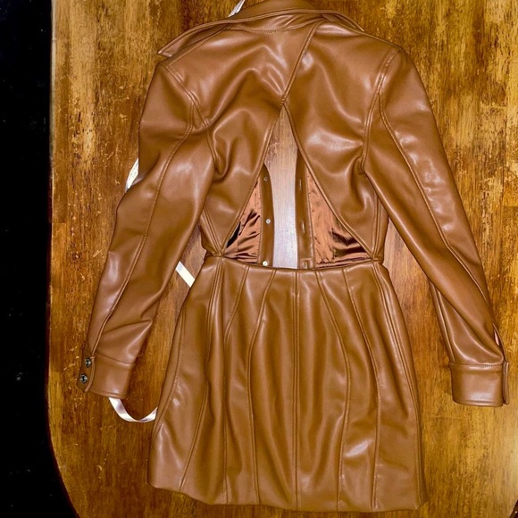 House of CB Crystal tan brown blazer dress - Picture 4 of 5